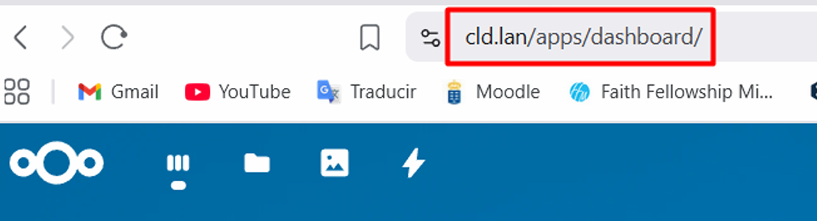 Ejemplo de no tener instalado el certificado en el dispositivo