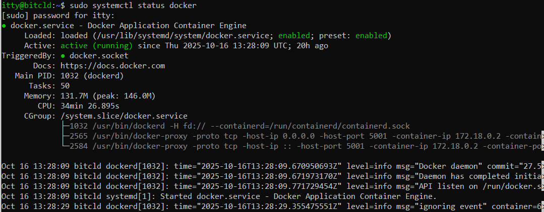 docker version