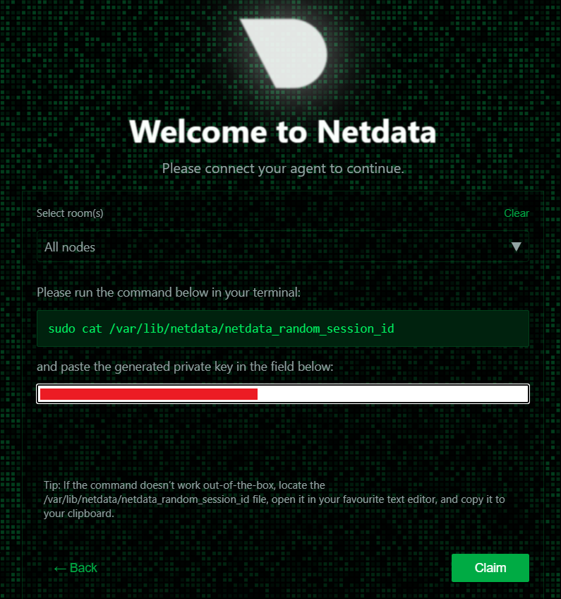Cuenta Netdata